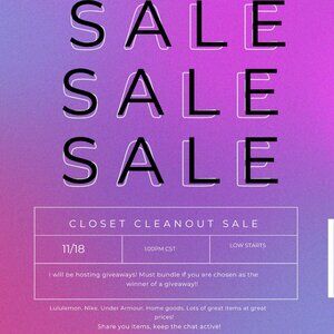 Closet Clearout Share Show